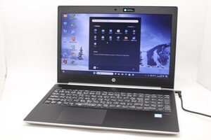 訳有 15.6型 HP ProBook 450 G5 Windows11 八世代 i5-8250U 8GB NVMe 256GB-SSD カメラ 無線 Office付 中古パソコン 税無 管:0925m