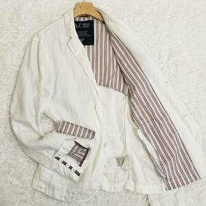  полный размер L соответствует (48)joru geo Armani Japan linen tailored jacket лен 2B половина обратная сторона Kiyoshi . чувство весна лето мужской белый ARMANI JEANS