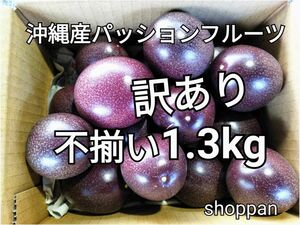 「訳あり不揃い1.3kg」沖縄産パッションフルーツ農薬不使用 農園直送 即購入歓迎！