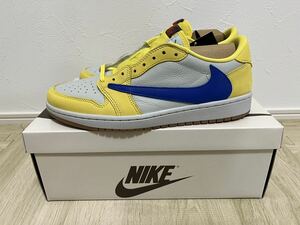 27センチ　Travis Scott Nike ウィメンズ　Air Jordan 1 Retro Low OG Canary ナイキ トラヴィス スコット エアジョーダン1 ロー カナリー