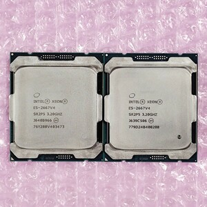 【2個セット/動作確認済み】Xeon E5-2667 V4 (SR2P5) 3.20GHz / サーバー用CPU LGA2011-3