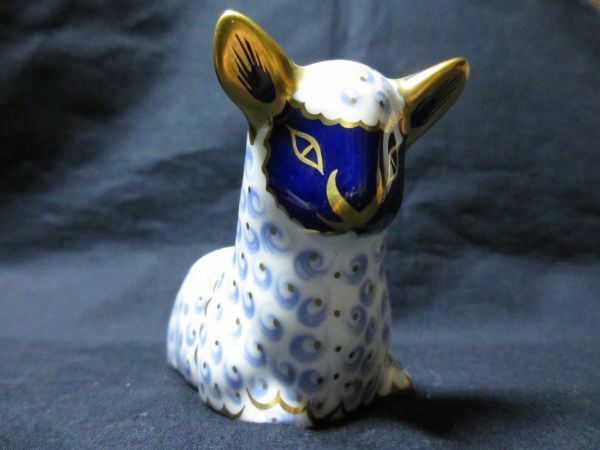 ロイヤルクラウンダービー ひつじ ペーパーウェイト ROYAL CROWN DERBY 未 イヤーフィギュリン