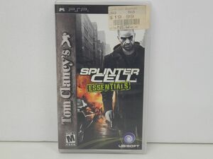 ゲームソフト / PSP / SPLINTER CELL ESSENTIALS 北米版 /Tom Clancy’s / UBISOFT / 取扱説明書付き / ULUS10070【M002】