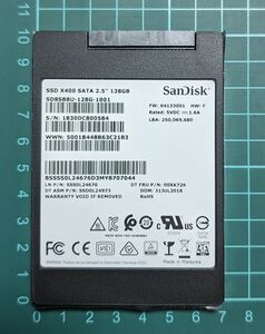 【送料無料】SanDisk SD8SB8U128G1001 128GB SATA SSD【短使用品】【動作品】(A1)