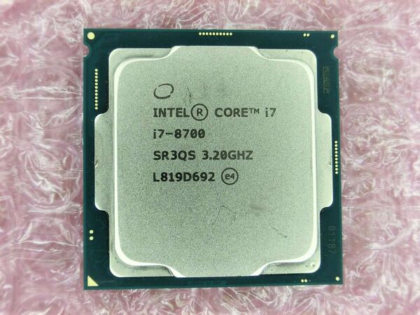 CPU Intel Core i7-8700 中古動作品