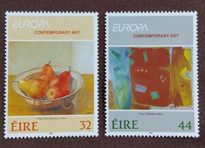 アイルランド　1993　現代芸術　2完　ヨーロッパ　美術　アート　絵画　未使用　糊あり