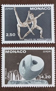  Monaco 1993.5.4 present-day art 2. Europe fine art art ballet sculpture unused glue equipped 