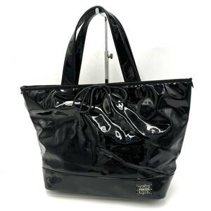 J * popular model!! ' made in Japan ' PORTER GIRL Porter girl enamel cloth tote bag handbag handbag Yoshida bag black BLK bag 