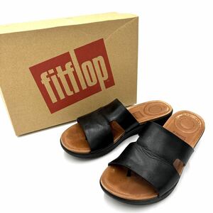 ＊ 箱付き 履き心地抜群 '人気モデル' fitflop フィットプロップ 本革 厚底 ミュール / サンダル UK3 22cm レディース 婦人靴 シューズ