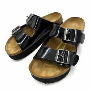 A ＊ スペイン製 '人気モデル' Papillio by BIRKENSTOCK パピリオ ビルケンシュトック 本革 ARIZONA アリゾナ サンダル 24.5cm メンズ