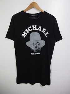 美品 IISER LOENイイザローン MICHAEL マイケル スカル Tシャツ 半袖カットソー 黒905I