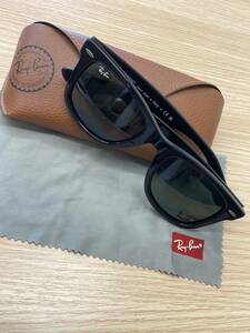 *709 Ray-Ban RayBan RB2140-F 902 52*22 3N WAYFARER sunglasses I wear preservation case attaching frame upper part scrub trace equipped ( image 9 sheets eyes )