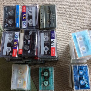 ジャンク　使用済み　中古　カセットテープ　120分　約80本　ソニー　TDK　maxell　当時物　昭和レトロ　ハイポジ　ノーマル