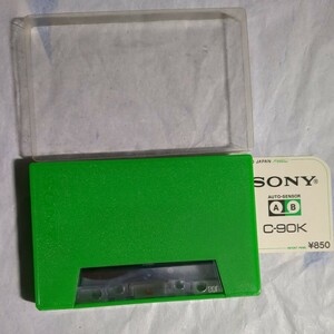 ジャンク　SONY　使用済み　中古　カセットテープ　C-90K 90分　プラケース　仕様　ソニー 当時物 昭和レトロ ノーマルポジション 1970年代