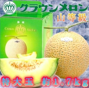  Shizuoka highest mountain etc. class mask melon super large sphere 1 sphere Crown melon Father's day vanity case go in birthday festival Father's day . calendar festival new building festival .. Bon Festival gift 