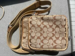 COACH 斜め掛け ショルダーバッグ ブラウン系