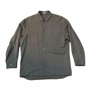  редкий jil sander 90s солнечный f направляющие период рубашка жакет хаки сам период архив рубашка с длинным рукавом 