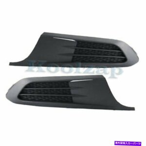 11-14 VWジェッタセダンフロントフォグライトカバーグリルアセンブリブラックセットペアFor 11-14 VW Jetta Sedan Front Fog Light Cover