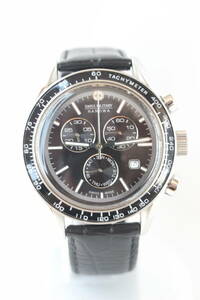 【SWISS MILITARY】HANOWA CHRONOGRAPH 6.5135 11884J 10ATM ALL STAINLESS STEEL SWISS MADE 中古品時計 電池交換済み 24.6.2 