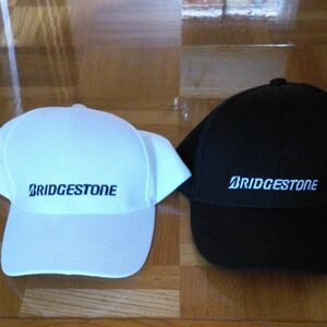 ブリヂストン 帽子 BRIDGESTONE 白 黒 セット　