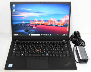 * ThinkPad 7th X1 Carbon Core i5-8365U 1.6(4.1)G/NVMe 256GB/14.0 1920x1080/ wireless /Bt/ camera / fingerprint /Office 2021/ newest W11& recovery *0539