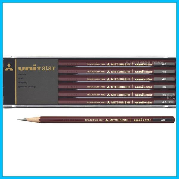 【数量限定】鉛筆 ユニスター 三菱鉛筆 4B 1ダース US4B