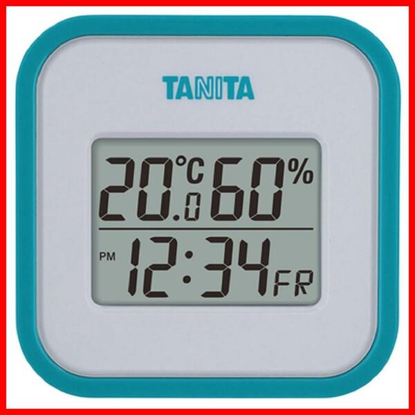 【在庫処分】デジタル 壁掛け 湿度 卓上 温度 マグネット カレンダー ブルー 時計 TT-558 温湿度計 BL タニタ(Tan