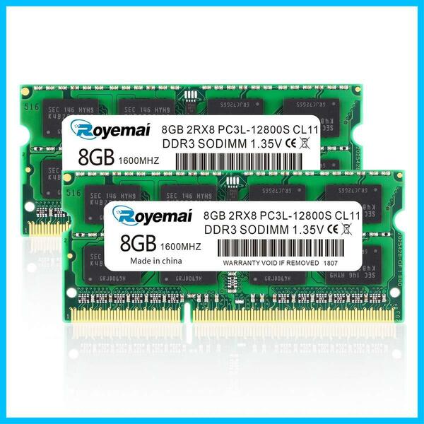 【人気商品】1.5V & DDR3L対応モデル（電圧1.35V 両対応) ートPC用メモリ メモリモジュール CL11 204ピン