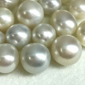 Max15.0mm!!(南洋白蝶真珠おまとめ250ct)j 約50g 約9.5-15.0mm 珠 パール 裸石 宝石 ジュエリー jewelry pearl i