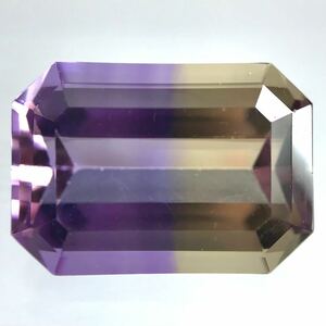 (天然アメトリン6.664ct)j 約14.0×9.9mm ルース 裸石 クォーツ bicolor quartz ametrine ソーティング付き 宝石 ジュエリー CC4/CC4 i