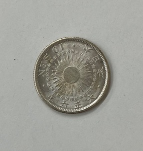 [ old coin ] asahi day 10 sen 10 sen silver coin Taisho 6 year modern times coin coin 