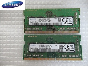  последний 2 шт. комплект [ сейчас неделя. Note предназначенный память ( гарантийный срок имеется )]SAMSUNG 1R*8 PC4-2400T-SA1-11 8GB×2 листов итого 16GB