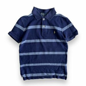 国内正規品 POLO RALPH LAUREN ポロ ラルフローレン 半袖 刺繍 ロゴ コットン ボーダー ポロシャツ KIDS キッズ BABY ベビー 子供 130