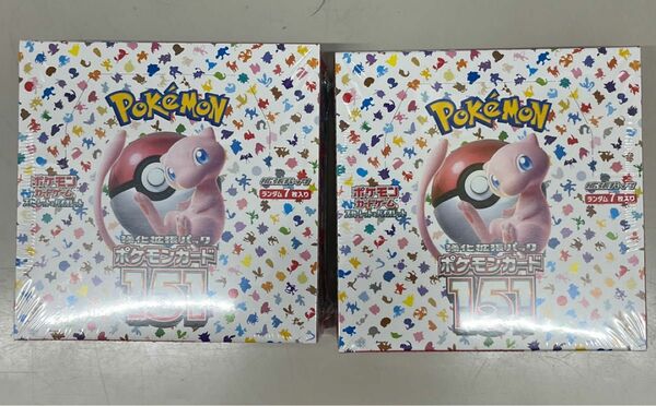 ポケモンカード 強化拡張パック 151 イチゴーイチ 2BOX シュリンク付き スカーレット バイオレットポケモンカード