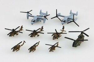 ★予約品★アオシマ 1/700 ウォーターライン No.556 陸上自衛隊 ヘリコプターセット 2024年9月発売予定