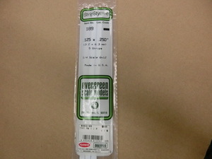 京商　エバーグリーン　　189　プラボウ 平棒 (3.2mm厚、6.3mm幅、5本入