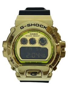 CASIO◆GM-6900G-9JF/クォーツ腕時計_G-SHOCK/デジタル/ステンレス/GLD/BLK/SS