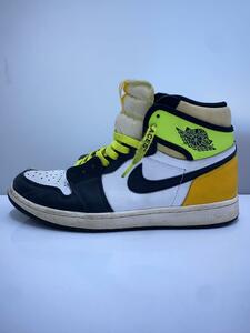 NIKE◆AIR JORDAN 1 RETRO HIGH OG_エア ジョーダン 1 レトロ ハイ/27cm/YLW/レザー