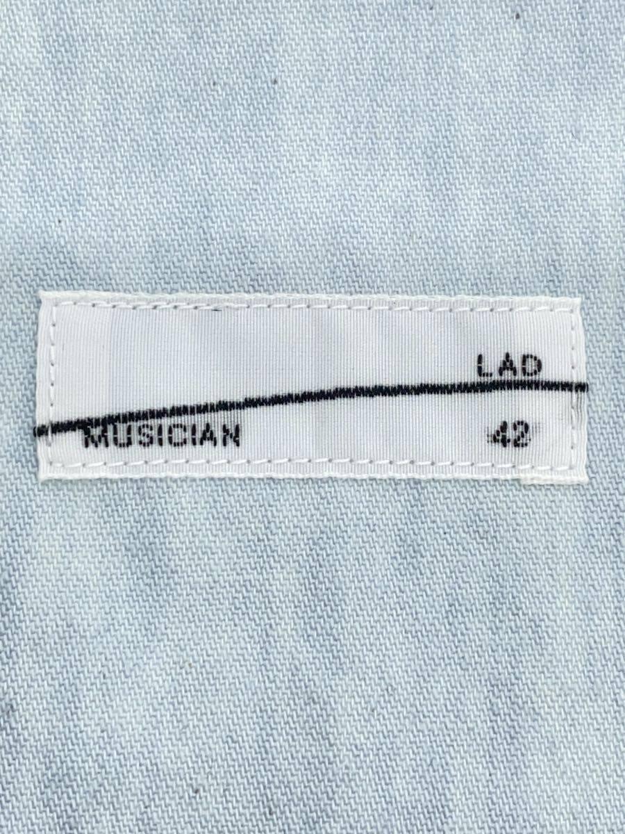 LAD MUSICIAN◆テーラードジャケット/42/コットン/BLU/2322-108 LAD MUSICIAN◆テーラードジャケット/42/コットン/BLU/2322-108