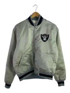 STARTER◆90s/NFL/RAIDERS/L/ナイロン/グレー