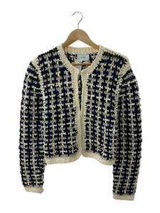 CLANE◆24SS/VINTAGE TAPE HAND KNIT CARDIGAN/2/レーヨン/16106-2012