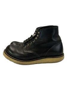 RED WING◆レースアップブーツ/US9/BLK/レザー/8165/ツ・6インチクラッシックプレーントゥ