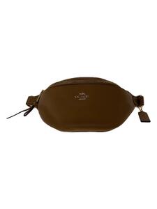 COACH* waist bag / leather /BRW/ plain /f48738