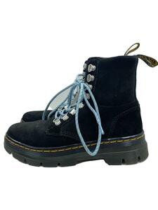 Dr.Martens◆COMBS SUEDE UTILITY BOOTS/レースアップブーツ/UK4/BLK