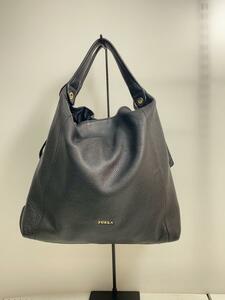 FURLA◆ショルダーバッグ/レザー/BLK