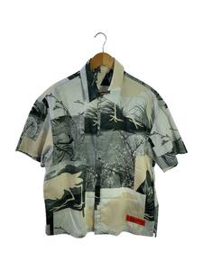 HERON PRESTON*HMGA027S21FAB002/ рубашка с коротким рукавом /XS/ хлопок /BEG/ общий рисунок 