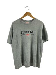 Supreme◆21aw/Est.1994 tee/Tシャツ/M/コットン/グレー/無地//