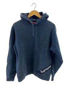 Supreme◆18SS/Corner Label Hooded Sweatshirt/M/コットン/ネイビー