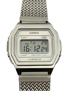 CASIO◆クォーツ腕時計_その他/デジタル/ステンレス/シルバー/A1000MA-7JF/グレー/