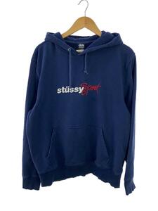 STUSSY◆sport app hoodie/パーカー/M/コーデュロイ/NVY